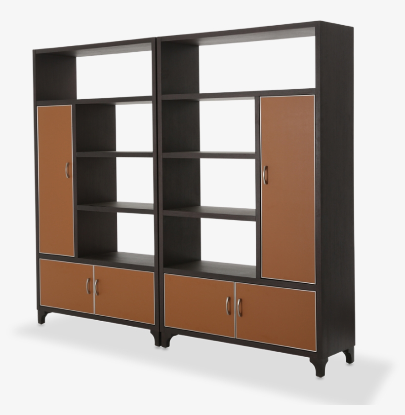 21 Cosmopolitan Orange 2 Pc Bookcase - Bookcase, transparent png download