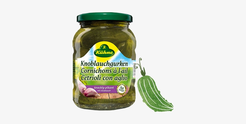 Garlic Gherkins With Dill And Garlic - Spreewald Gherkins, transparent png download