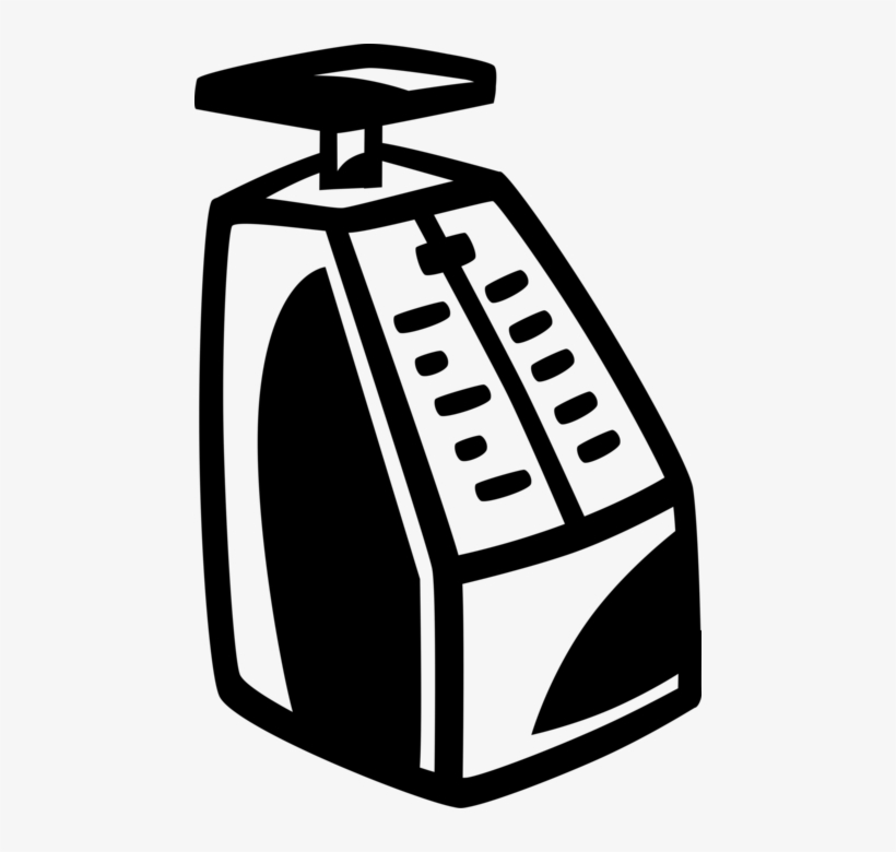 Vector Illustration Of Weighing Scales Force-measuring, transparent png download