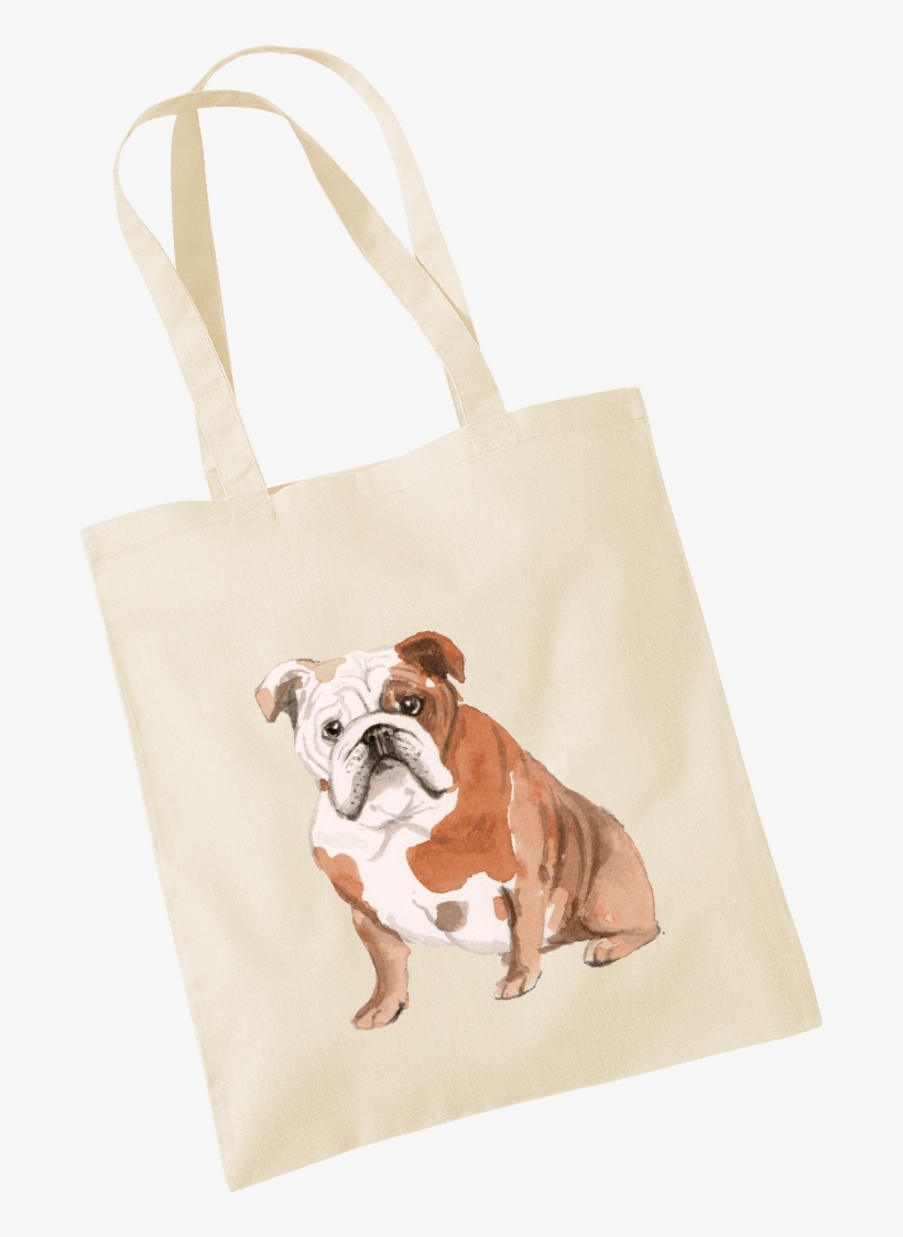 English Bulldog Tote Bag - Tote Bag, transparent png download