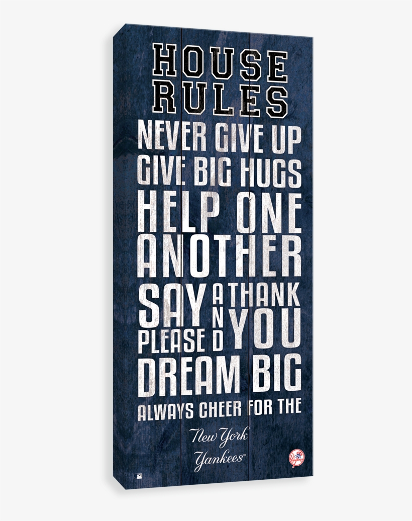 New York Yankees House Rules - Poster, transparent png download