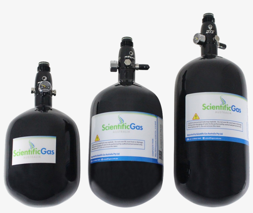Ultralite Carbon Fibre Paintball Tanks - Label, transparent png download