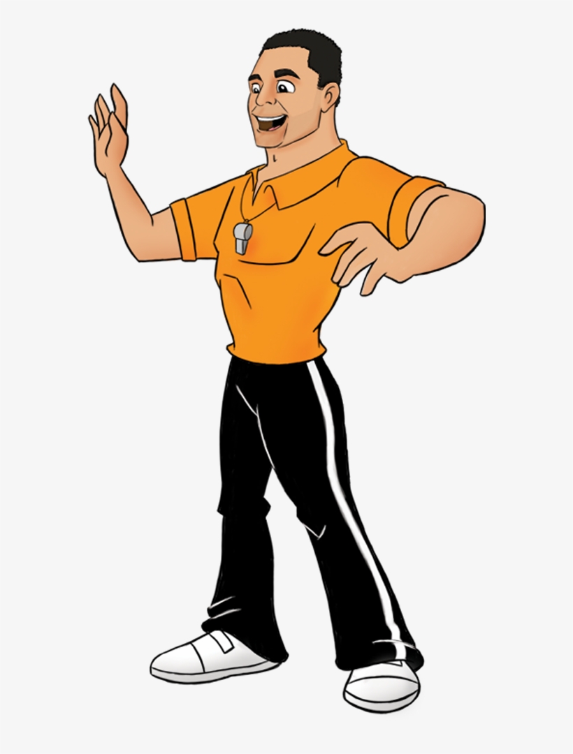 570 X 1000 5 - Cartoon Basketball Coach, transparent png download