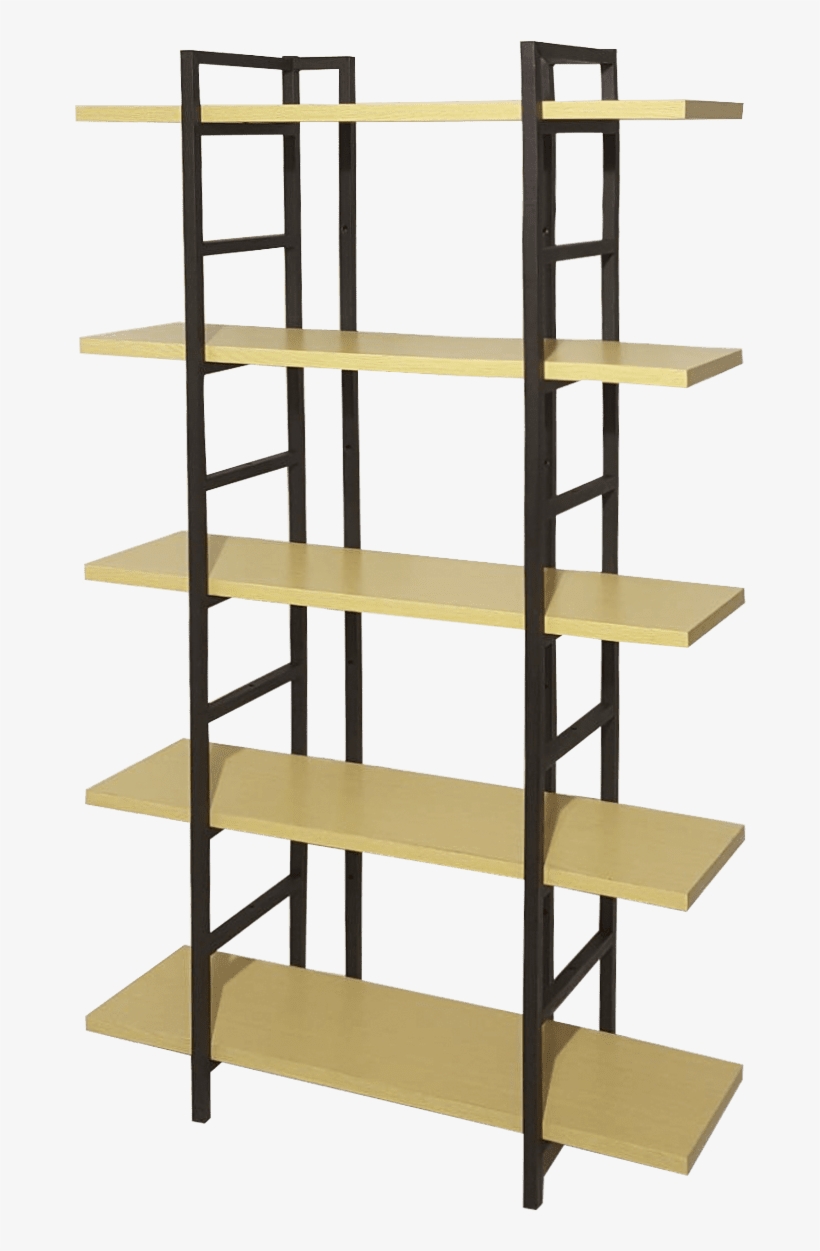 Taiwan 5-shelf Vintage Nature Industrial Style Bookcase - Shelf, transparent png download