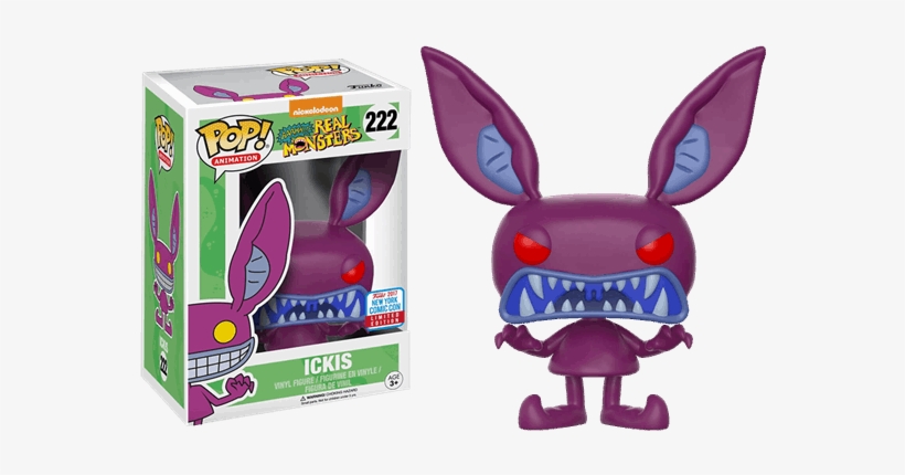 Real Monsters Scary Ickis Nycc17 Pop Vinyl Figure - Ickis Funko Pop Nycc, transparent png download
