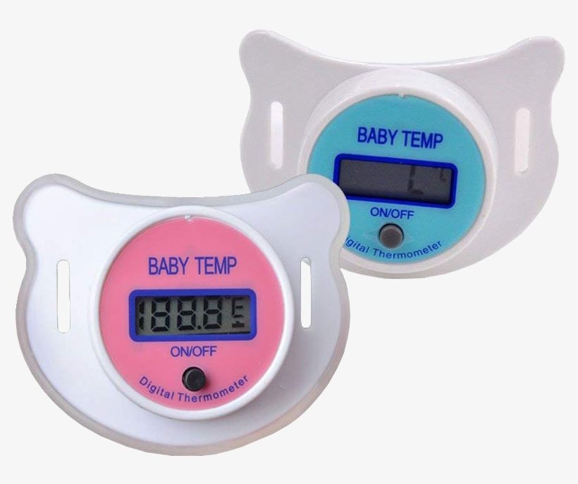Pacifier Thermometer With Lcd Digital For Baby 35c - Chupete Con Termometro, transparent png download