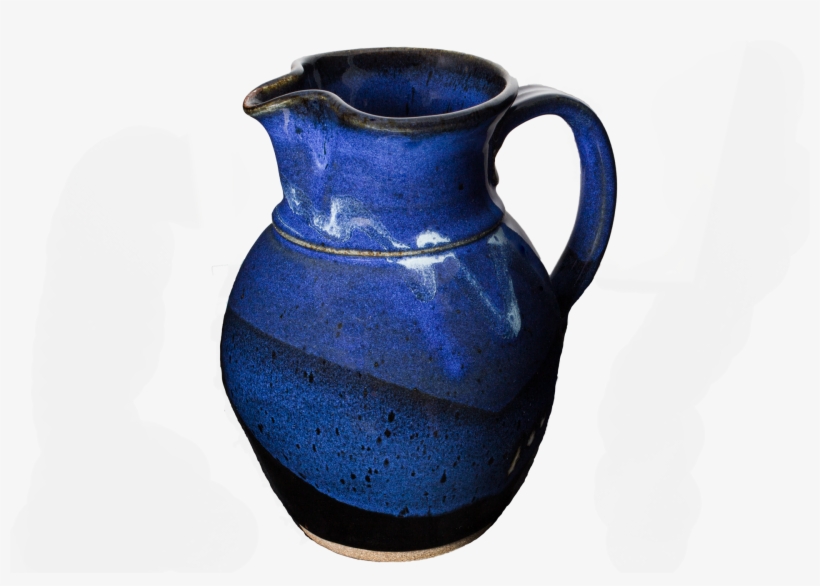 Large Blue Pitcher Handmade Pottery - Earthenware, transparent png download