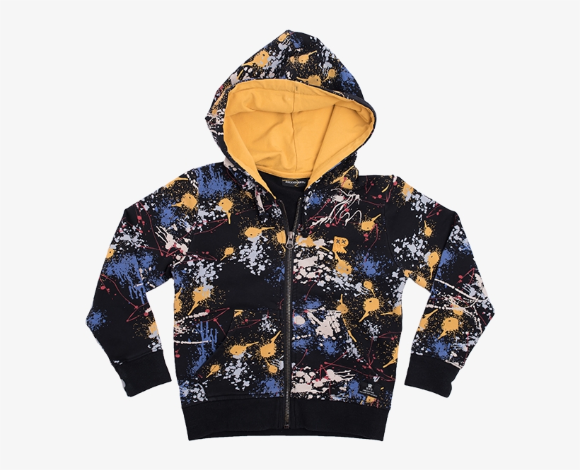 Ryk Paint-splatter Hoodie V=1550787382 - Balenciaga Hoodie, transparent png download