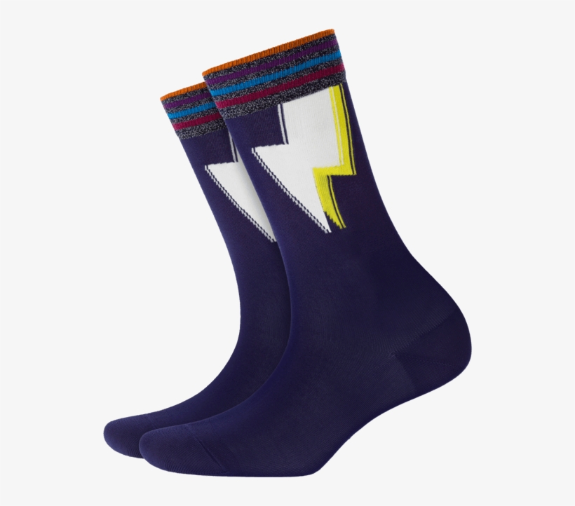 Lightning Women Socks - Sock, transparent png download