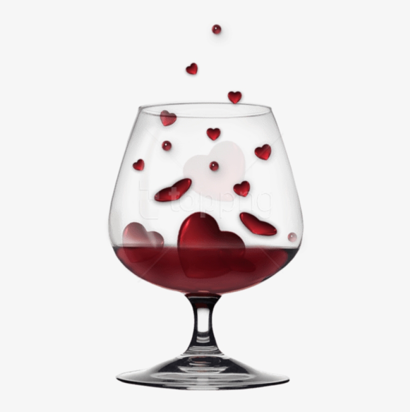 Free Png Glass With Heartsclipat Png Images Transparent - Tubes Png St Valentin, transparent png download