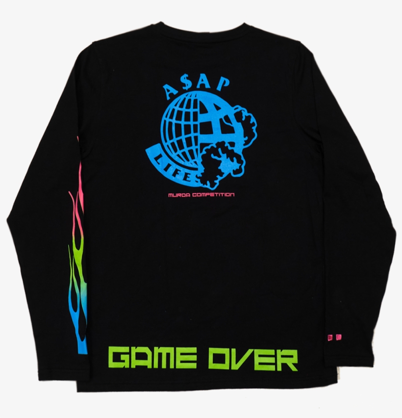 A$ap Tyy Ae86x Long Sleeve Shirt - Long-sleeved T-shirt, transparent png download