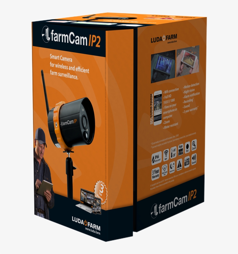 Farmcam Ip - Smart Farm Security Long Distance Camera, transparent png download