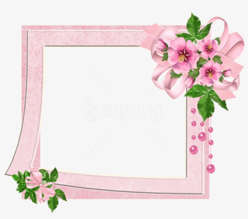 Free Png Best Stock Photos Cute Pink Transparent Photo - Cute Flower Frame Png, transparent png download