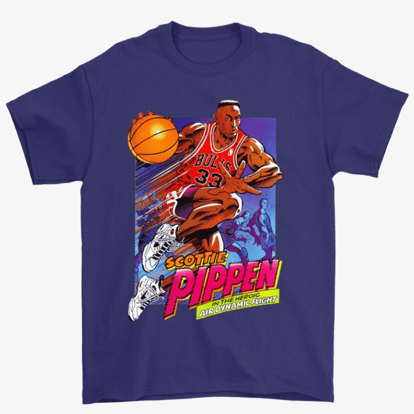 Gildan Mens T-shirt / Purple / S Pippen 90's Cartoon - Shirt, transparent png download