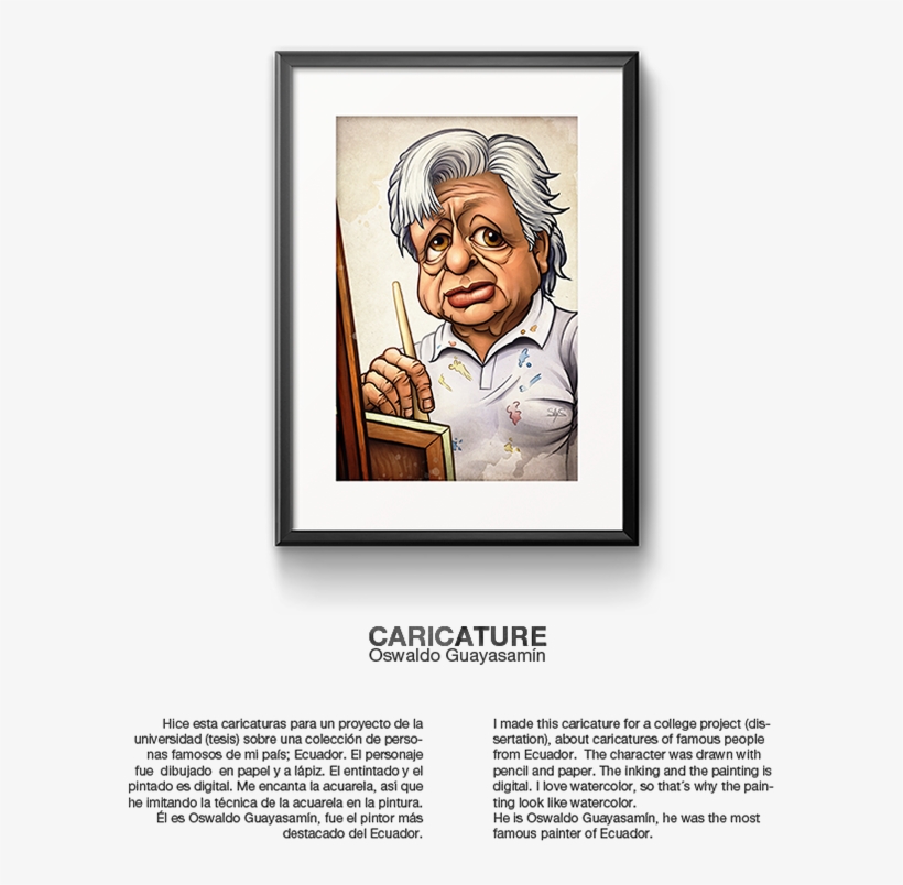 600 X 1099 1 - Oswaldo Guayasamin Caricatura, transparent png download