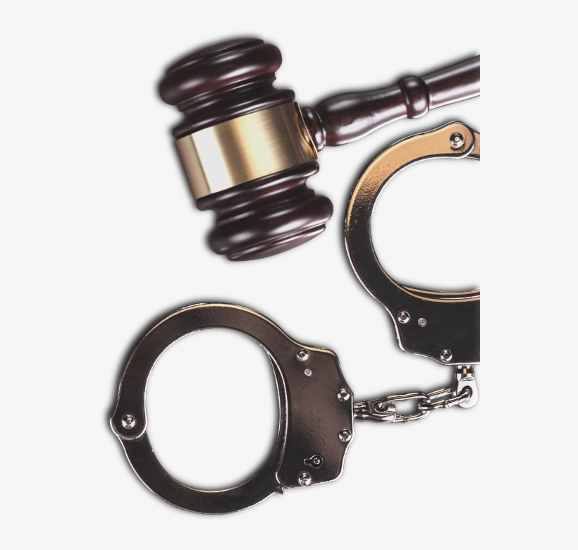 Gavel And Handcuffs - Key, transparent png download