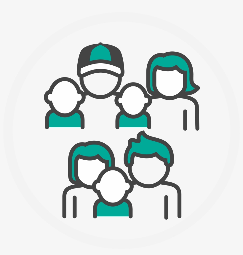 Travel With Other Families - Cartoon, transparent png download