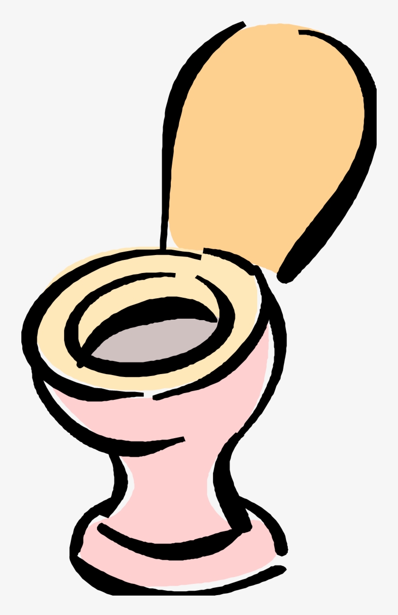 Toilet Seat Up - Potty Graphic, transparent png download