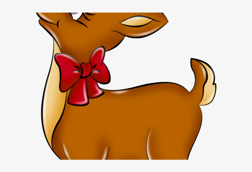 Reindeer Cliparts - กวาง เร น เดีย ร์ การ์ตูน, transparent png download