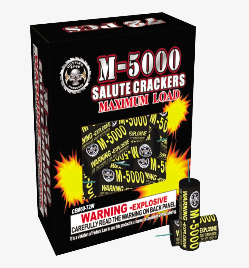 Maxpop, M-5000 Header Bomb , 72 Count - M 5000 Firecracker, transparent png download