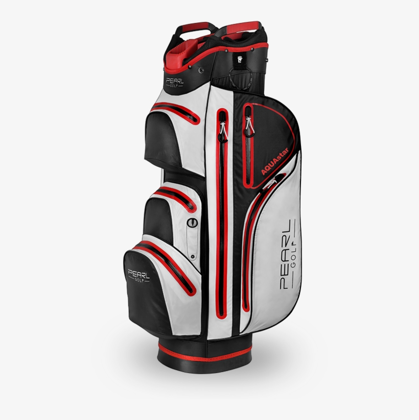 Aquastar Cart Bag Black Red - Golf Bag, transparent png download