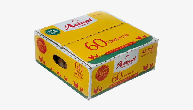Huevo Rojo Aa60 Unidades - Box, transparent png download