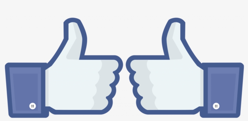 Vector Clip Art Source - Facebook Thumbs Up 2017, transparent png download