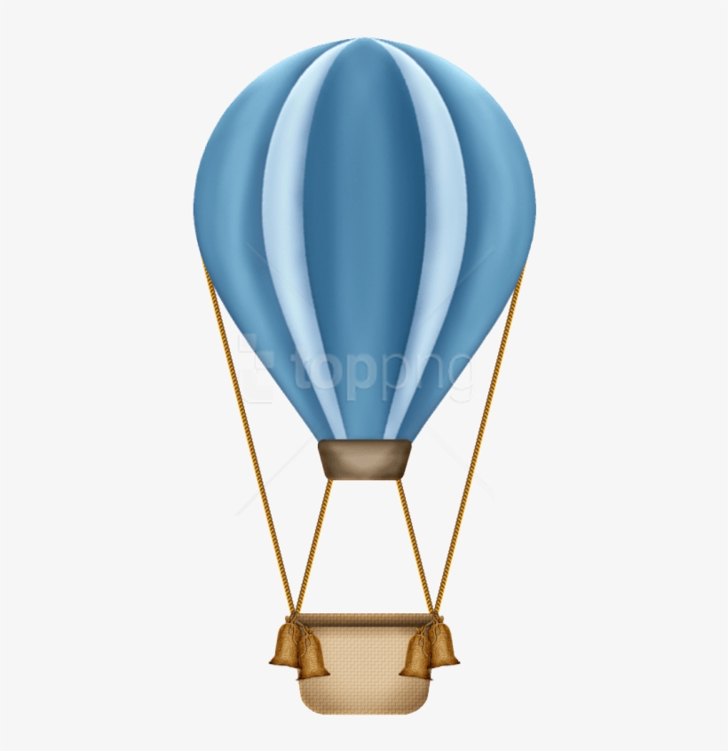 Free Png Download Airship Png Images Background Png - Baby Blue Hot Air Balloon Clip Art, transparent png download