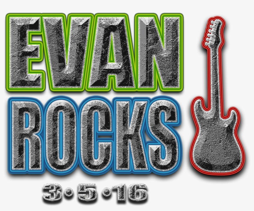 Guitar Logo, Party Logo, Rolling Bar, Bar Mitzvah Invitations, - Bass Guitar, transparent png download