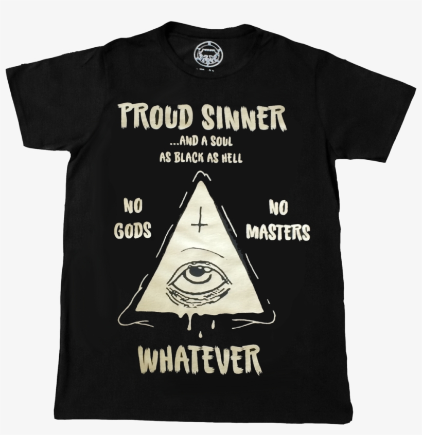Sinner T-shirt Occult Satanic Belial Clothing - Triangle, transparent png download