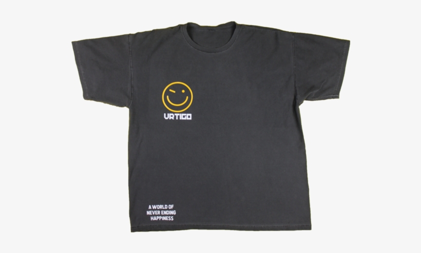 "ecstasy" Black Wash T-shirt - Active Shirt, transparent png download