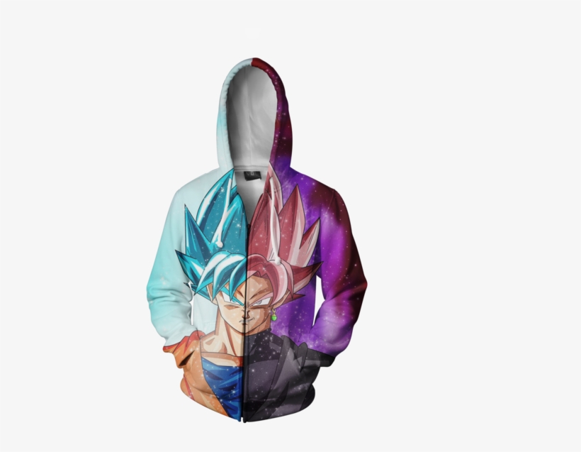 Two Face Zip Hoodie - Sweatshirt, transparent png download