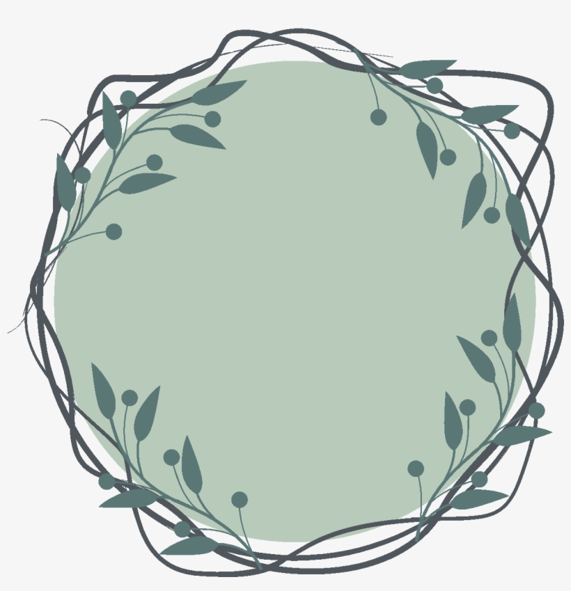 Cây Xanh Biên Giới Yếu Tố Thiết Kế Vector Hình Ảnh - Vector Graphics, transparent png download