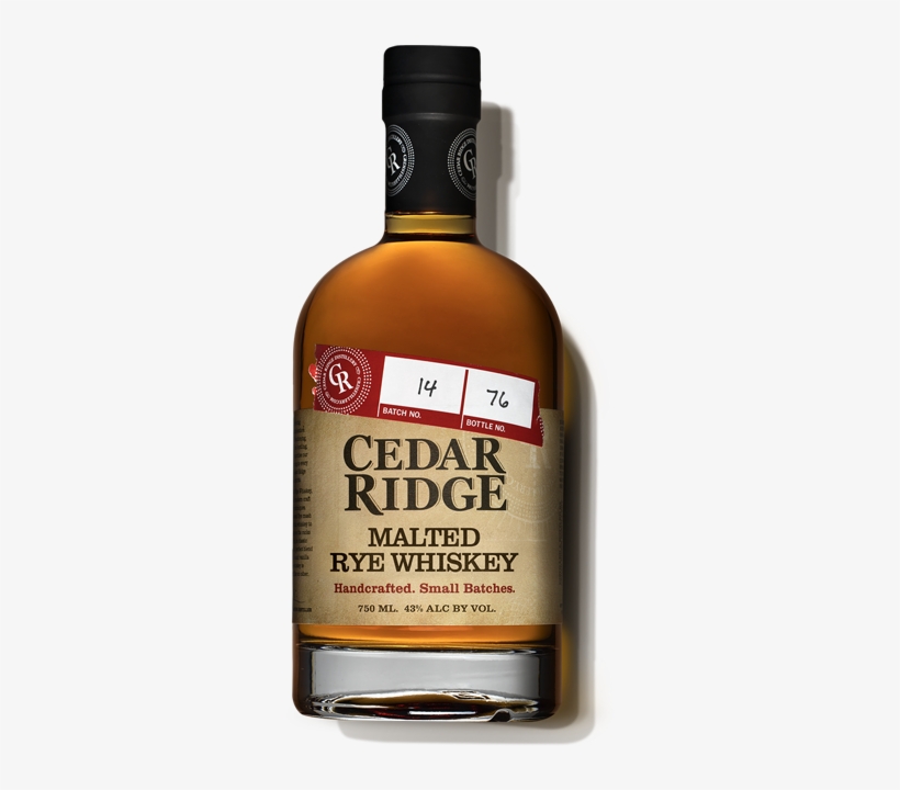 Malted Rye Whiskey - Glass Bottle, transparent png download