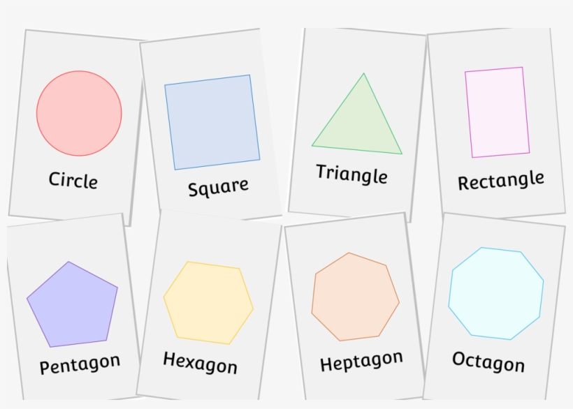 2d Shapes Snap Card Game/ Flashcards, transparent png download