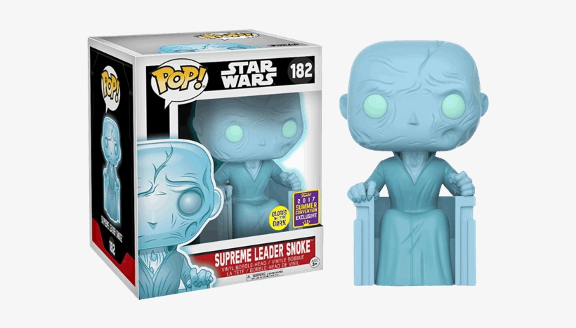 Holographic Snoke 6" Super Sized Sdcc17 Pop Vinyl Figure - Supreme Leader Snoke Funko Pop, transparent png download