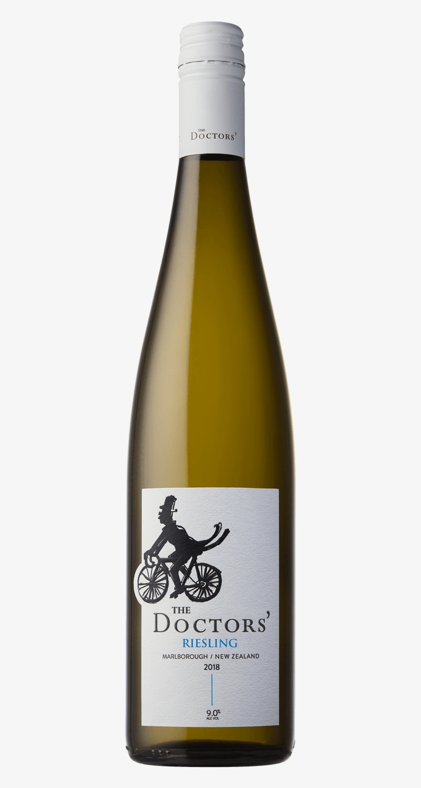 2018 The Doctors' Riesling - Glass Bottle, transparent png download