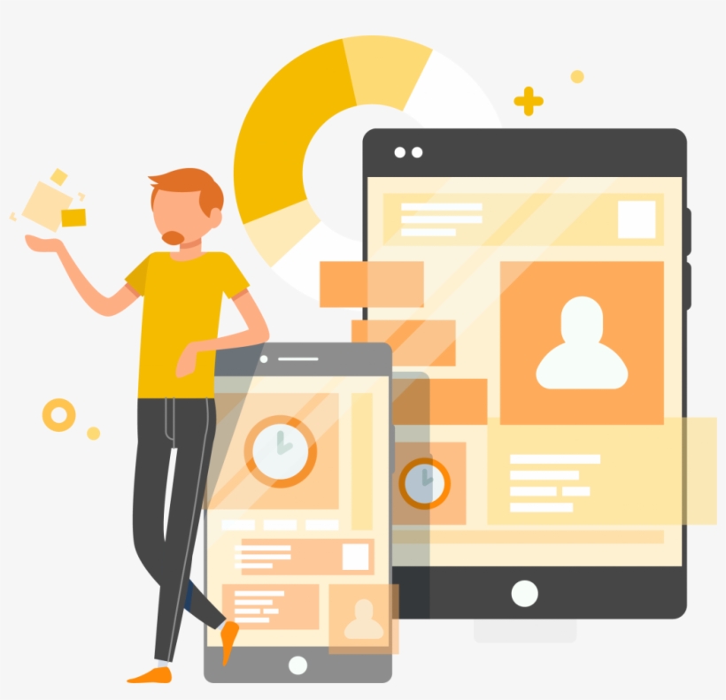 Krowdy Autoamitza El Proceso - Responsive Website Illustration, transparent png download