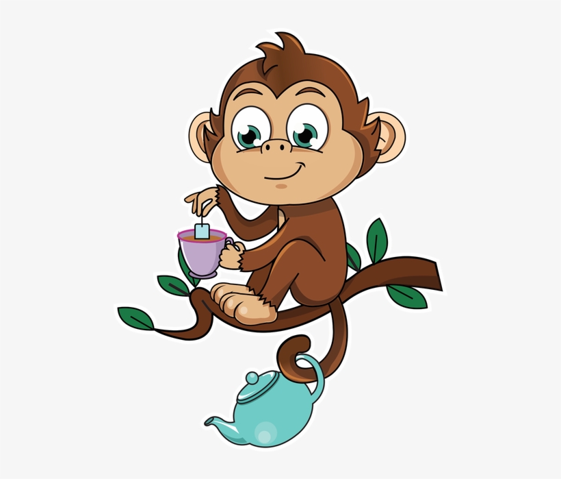 Cute Monkey Stickers Messages Sticker-7 - Cartoon, transparent png download