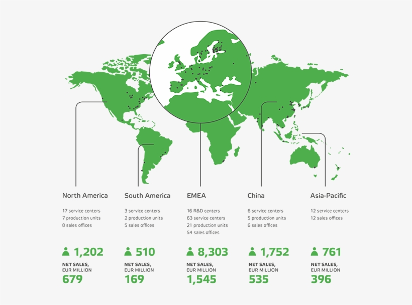 Valmet Is Organized Around Four Business Lines And - Transparent Clipart World Map, transparent png download
