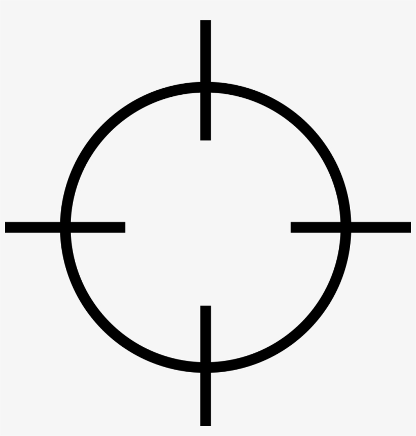 Png File - Aiming Symbol, transparent png download