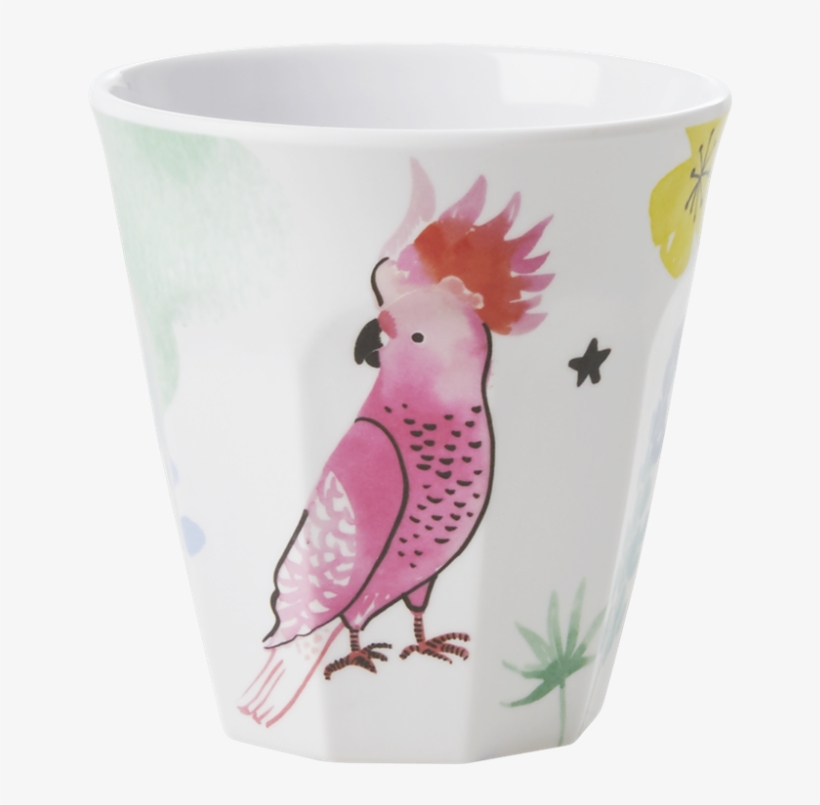 Cockatoo Print Melamine Cup Rice Dk - Cockatiel, transparent png download