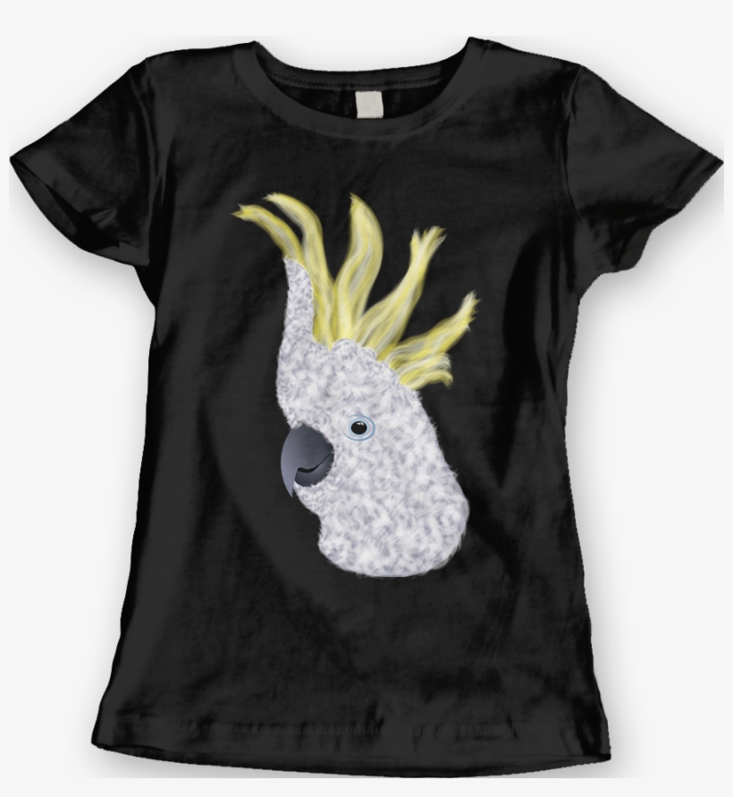 Sulphur-crested Cockatoo Parrot [black] Tees - Sulphur-crested Cockatoo, transparent png download