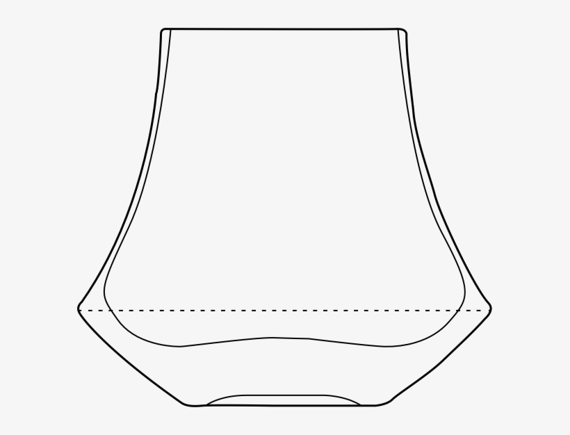 Whisky Glass - Line Art, transparent png download