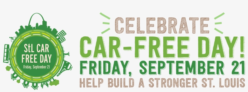 Celebrate Car-free Day Friday, September - Poster, transparent png download
