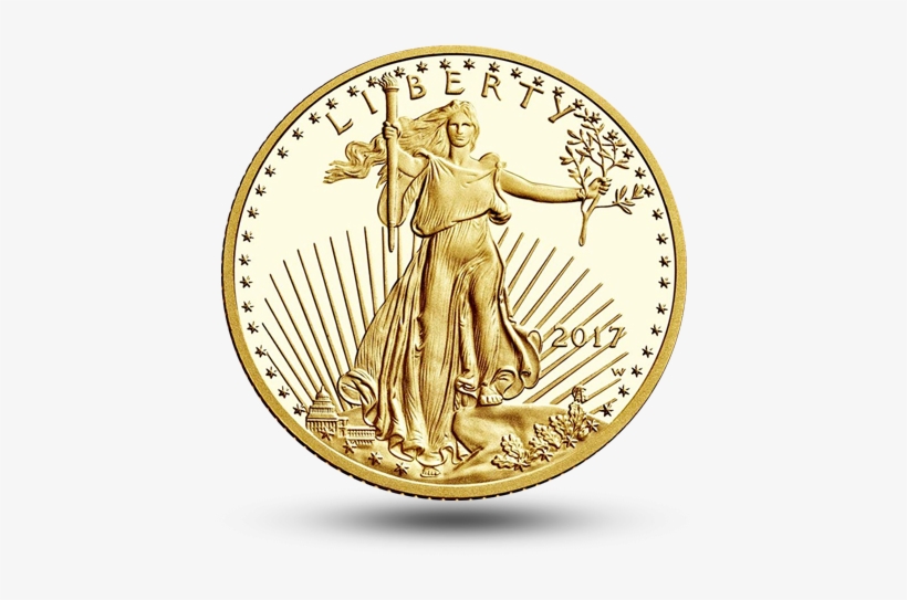 2017 $5 American Gold Eagle - American Eagle Coin, transparent png download