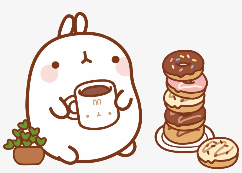 1600 X 1070 3 - Molang Donuts, transparent png download