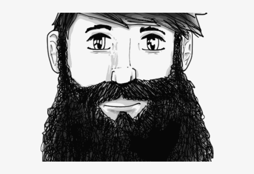 Beard Clipart Real - Beard Cartoon, transparent png download