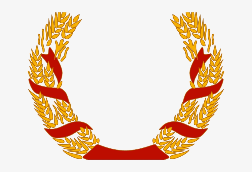 Corn Clipart Wreath - Wheat Wreath Clipart Png, transparent png download