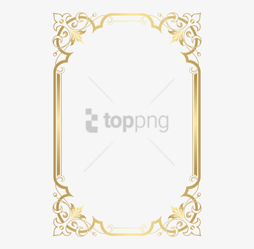 Free Png Gold Border Frame Png Image With Transparent - Transparent Background Border Png, transparent png download